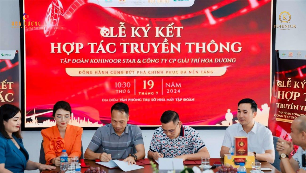 THÔNG BÁO HỢP TÁC: HOA DƯƠNG ENTERTAINMENT X KOHINOOR STAR